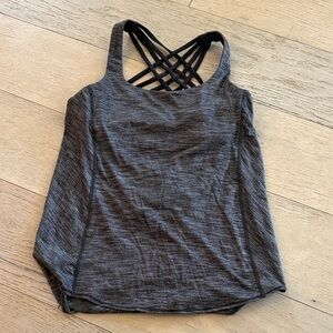 Lululemon Gray Strappy Top